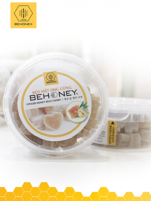 BEHONEY JELLY CANDY WITH GINGER 100 G